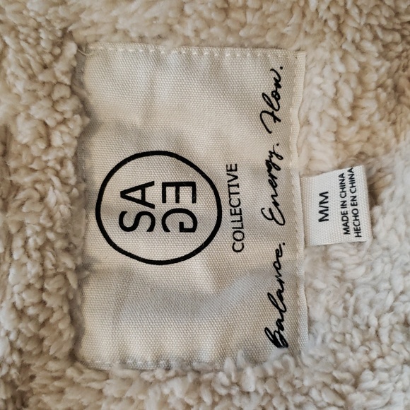 Sage Plaid Fall Sweater Shirt Jacket - Picture 9 of 11